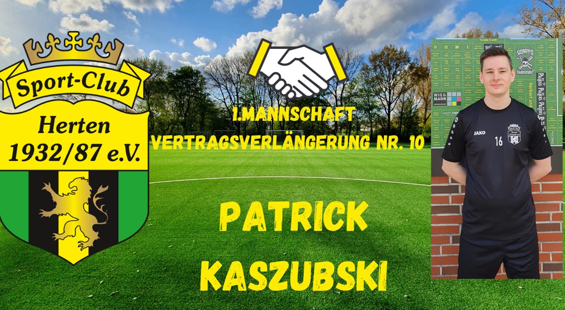Vertragsverlängerung Nr. 10: Patrick Kaszubski!