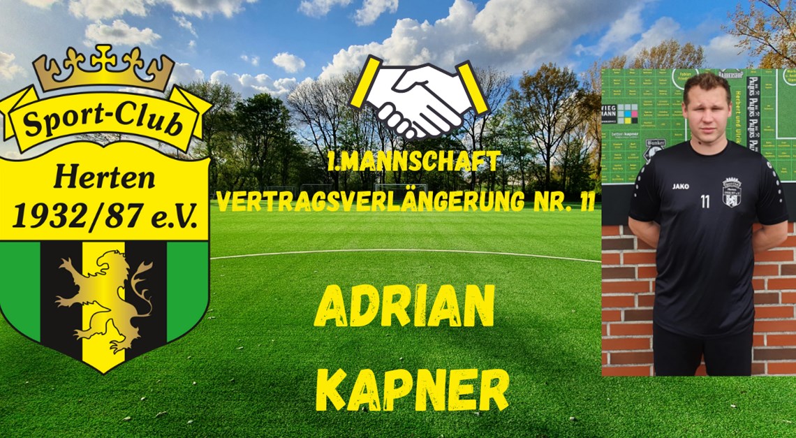 Vertragsverlängerung Nr. 11: Adrian Kapner!