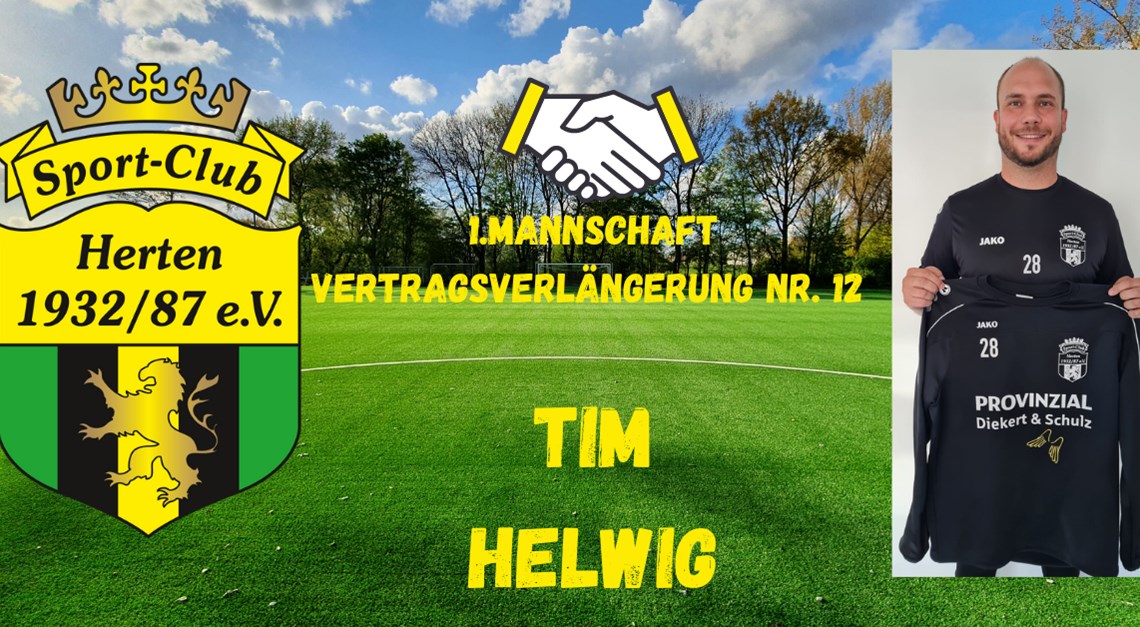 Vertragsverlängerung Nr. 12: Tim Helwig!