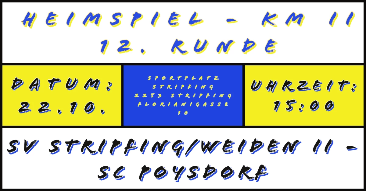 SV Stripfing/Weiden II - SC Poysdorf