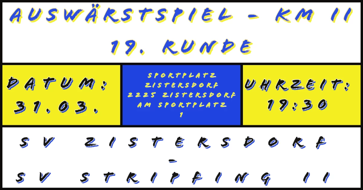 SV Zistersdorf - SV Stripfing/Weiden II