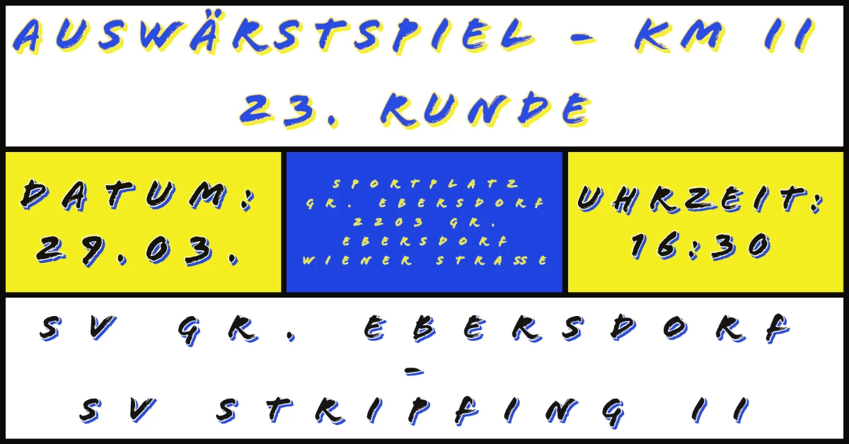 SV Gr. Ebersdorf - SV Stripfing/Weiden II