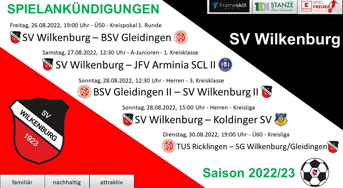 SV Wilkenburg präsentiert seine Fußballsparte