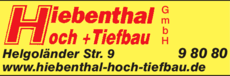 Sponsor - Hiebenthal Hoch und Tiefbau GmbH